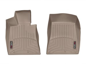 Kia K900 FloorLiner - Front - WeatherTech - DigitalFit - Tan - `15-`27