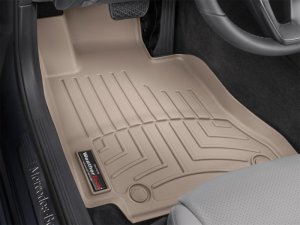 Mercedes-Benz C Class Floor Mats - Front - WeatherTech - FloorLiner DigitalFit - Tan - `15-`27 Mercedes-Benz C Class Floor Mats - Front - WeatherTech - FloorLiner DigitalFit - Tan - `15-`27