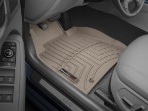 Hyundai Genesis FloorLiner - Front - WeatherTech - DigitalFit - Tan - `15-`27