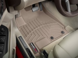Cadillac SRX FloorLiner - Front - WeatherTech - DigitalFit - Tan - `10-`11