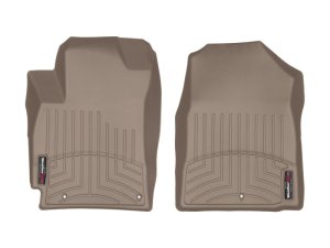 Hyundai Elantra FloorLiner - Front - WeatherTech - DigitalFit - Tan - `17-`27