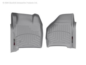 Ford F250 Super Duty FloorLiner - Front - WeatherTech - DigitalFit - Grey - `99-`07