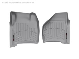 Ford F250 Super Duty FloorLiner - Front - WeatherTech - DigitalFit - Grey - `99-`07