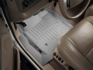 Ford F250 Super Duty FloorLiner - Front - WeatherTech - DigitalFit - Grey - `99-`07