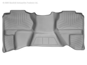 Chevrolet Silverado FloorLiner - Rear - WeatherTech - DigitalFit - Grey - `07-`13