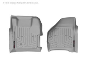 Ford F250 Super Duty FloorLiner - Front - WeatherTech - DigitalFit - Grey - `99-`07