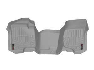 GMC Sierra FloorLiner - Front - WeatherTech - DigitalFit, Over The Hump - Grey - `07-`13