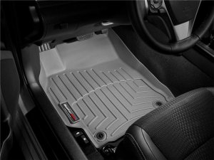 Kia Rio FloorLiner - Front - WeatherTech - DigitalFit - Grey - `12-`27