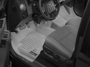 Ford F350 FloorLiner - Front - WeatherTech - DigitalFit - Grey - `12-`13