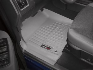 Dodge Ram FloorLiner - Front - WeatherTech - DigitalFit - Grey - `12-`13