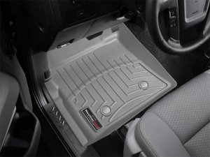 Ford F-150 FloorLiner - Front - WeatherTech - DigitalFit - Grey - `09-`14