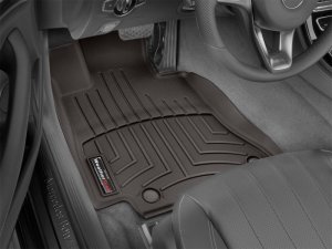 Kia Cadenza Floor Mat Set - Front - WeatherTech - FloorLiner DigitalFit - Cocoa - `17-`27