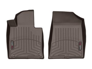 Kia Cadenza Floor Mat Set - Front - WeatherTech - FloorLiner DigitalFit - Cocoa - `17-`27