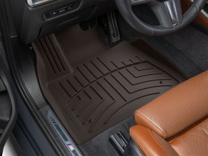 BMW Alpina XB7 Floor Mat Set - Front - WeatherTech - FloorLiner HP - Cocoa - `21-`24