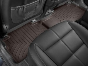 Kia Telluride Floor Mat Set - Rear - WeatherTech - FloorLiner HP - Cocoa - `20-`27