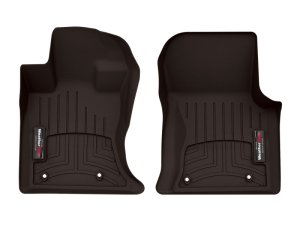 Land Rover Range Rover Velar Floor Liners - Front - WeatherTech - FloorLiner DigitalFit (HDTE) - Cocoa - `21-`27
