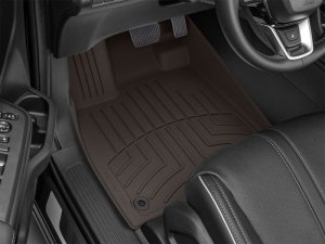 Honda Pilot Floor Mat Set - Front - WeatherTech - FloorLiner HP - Cocoa - `23-`24