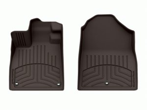 Honda Pilot Floor Mat Set - Front - WeatherTech - FloorLiner HP - Cocoa - `23-`24