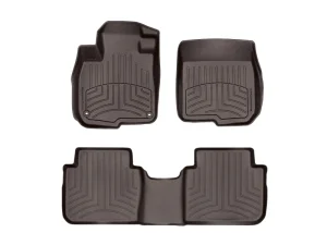 Genesis GV70 Floor Liners - Front + Rear - WeatherTech - FloorLiner HP - Cocoa - 2026+