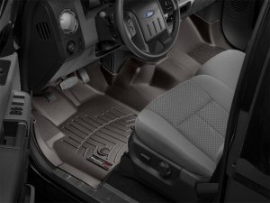 Ford F-550 FloorLiner - Front - WeatherTech - DigitalFit - Cocoa - `12-`16
