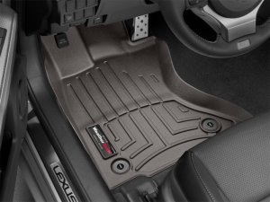 Lexus IS Floor Mat - Front - WeatherTech - FloorLiner DigitalFit - Cocoa - `14-`27