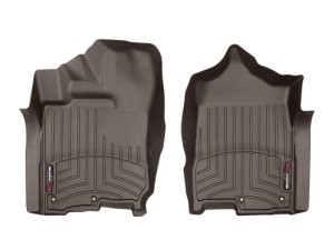 Nissan Titan XD FloorLiner - Front - WeatherTech - DigitalFit - Cocoa - `16-`27 Nissan Titan XD FloorLiner - Front - WeatherTech - DigitalFit - Cocoa - `16-`27