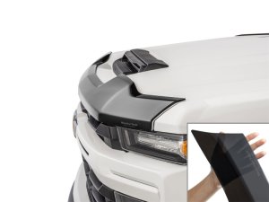 Chevrolet Silverado 3500HD Hood Protector - WeatherTech - Low Profile Aerodynamic - Black - `20-`26