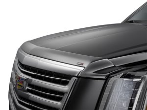 GMC Sierra 2500HD Hood Protector - WeatherTech - Low Profile Aerodynamic - Dark Smoke - `24-`27