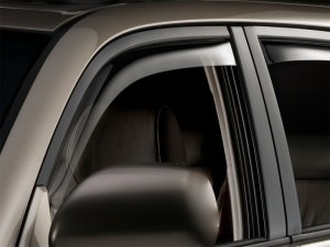 Toyota 4Runner Wind Deflector - Front - WeatherTech - Side Window Deflector - Dark Smoke - `03-`09