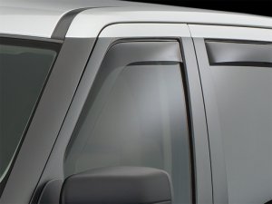 Land Rover Range Rover Sport Side Window Deflectors - Front - WeatherTech - In-Channel - Dark Smoke - `06-`13
