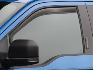 Ford F-350 Wind Deflectors - Front - WeatherTech - Dark Smoke - `17-`27