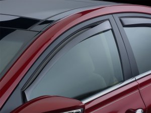 Chevrolet City Express Wind Deflectors - Front - WeatherTech - Dark Smoke - `15-`27