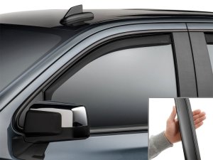 Chevrolet Silverado Wind Deflectors - Front - WeatherTech - Matte Black - `19-`26