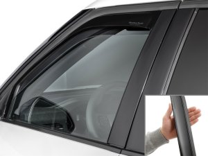 Ford Explorer Wind Deflectors - Front - WeatherTech - Matte Black - `20-`26