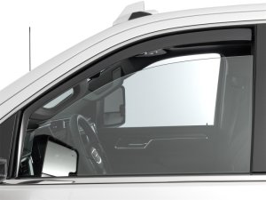 GMC Sierra 3500HD Window Deflectors - Front - WeatherTech - Dark Tint - `20-`24