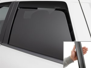 Dodge Durango Window Deflectors - Rear - WeatherTech - Matte Black - `11-`26