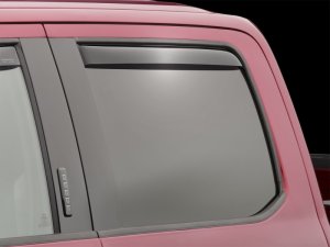 Ford F-250 Wind Deflectors - Rear - WeatherTech - Dark Smoke - `17-`27
