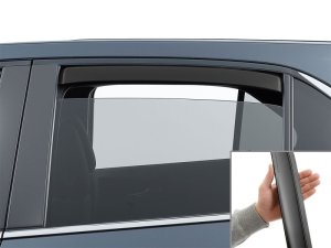 Chevrolet Equinox Wind Deflectors - Rear - WeatherTech - Matte Black - `18-`24 Chevrolet Equinox Wind Deflectors - Rear - WeatherTech - Matte Black - `18-`24