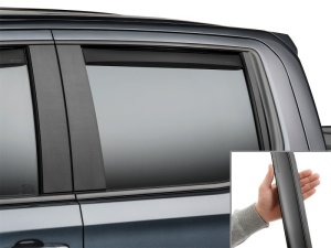 Chevrolet Silverado 1500 Wind Deflectors - Rear - WeatherTech - Matte Black - `19-`26