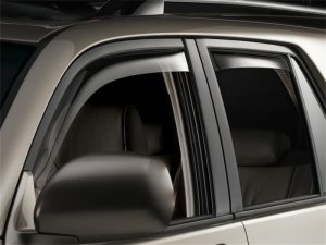 Toyota 4Runner Wind Deflectors - Front + Rear - WeatherTech - Dark Tint - Dark Smoke - `03-`09
