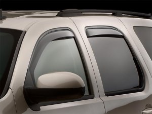 Chevrolet Tahoe Wind Deflectors - Front + Rear - WeatherTech - Dark Smoke - `07-`13