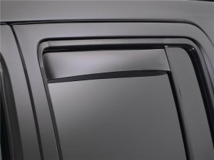 Land Rover Range Rover Evoque Side Window Deflectors - Front + Rear - WeatherTech - In-Channel, Low Profile (4-Piece) - Dark Smoke - `12-`27