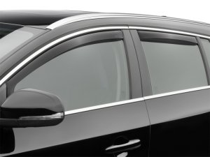 Volvo V60 Wind Deflectors - Front + Rear - WeatherTech - Side Window - Dark Smoke - `11-`15