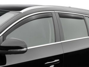 Volvo V60 Wind Deflectors - Front + Rear - WeatherTech - Side Window - Dark Smoke - `11-`15