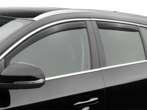 Volvo V60 Wind Deflectors - Front + Rear - WeatherTech - Side Window - Dark Smoke - `11-`15