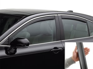 Toyota Camry Wind Deflectors - Front + Rear - WeatherTech - Matte Black - `25-`26