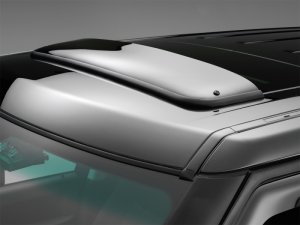 Land Rover Range Rover Sunroof Wind Deflector - WeatherTech - MagiClip Fastening System, 4mm Tinted Cast Acrylic - Dark Smoke - `03-`06