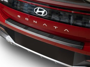 Hyundai Sonata BumperTopper - Rear - WeatherTech - Black - `24-`26