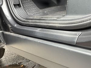 Range Rover Defender 110 Door Sill Protector - WeatherTech - Black - `20-`26