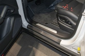 Porsche Cayenne Door Sill Protector - WeatherTech - Black - `19-`26
